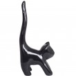 Statue chat noir (Vincent) en résine - 34 cm