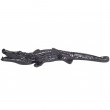 Statue crocodile noir (Aristide) - 100 cm