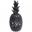 Statue ananas noir en résine - 65 cm