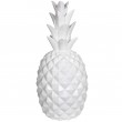 Statue ananas blanc en résine - 65 cm
