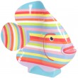 Statue en résine poisson multicolore (Sara) - 63 cm