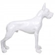 Statue en résine CHIEN dogue allemand blanc - 120 cm