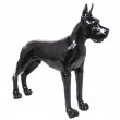 Statue dogue allemand en résine noir XXL 120 cm