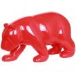 Statue en résine ours rouge Gabriel - 85 cm