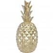 Statue ananas fruit doré en résine - 65 cm
