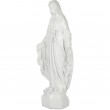 Statue thématique vierge marie en résine laqué blanc - 98 cm - 2