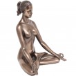 Statue érotique femme nue en résine position du lotus - 14 cm