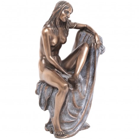 Statue érotique femme nue en résine (Catherine) - 18.5 cm