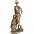 Statue en résine golfeuse avec son sac - 22 cm