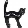 Statue chat en résine noir 45 cm