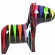 Statue chien design multicolore en résine - Pollux - 80 cm