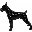 Statue en résine CHIEN boxer noir - Albert - 52 cm