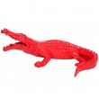 Statue CROCODILE en résine rouge - 115 cm