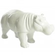 Statue en résine hippopotame blanc - Nicolas - 96 cm