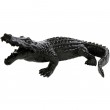 Statue CROCODILE noir en résine - 115 cm