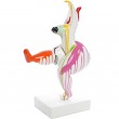 Statue femme design moderne en résine multicolore - Amandine - 77 cm