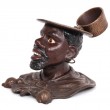 Tirelire statue homme noir en fonte - 18 cm - 3