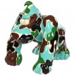 Statue gorille résine Donkey Kong singe militaire XXL- 96 cm