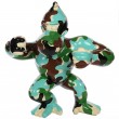Statue gorille résine Donkey Kong singe militaire XXL 120 cm