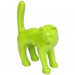 Statue en résine CHAT vert - Armand - 45 cm