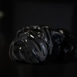 Tableau noir en résine huit têtes de chien bouledogue Anglais - 80 cm