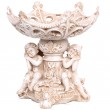 Coupe en résine vide poche milieu de table statue anges - 25 cm