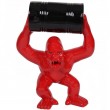 Statue en résine Donkey Kong gorille singe rouge avec tonneau -Max- 70 cm