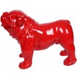 Statue en résine chien bouledogue anglais rouge (Taylor) - 58 cm