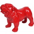 Statue en résine chien bouledogue anglais rouge (Taylor) - 58 cm