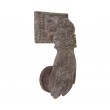 Heurtoir de porte main en bronze - 15 cm