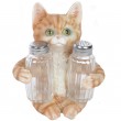 Service à condiments sel et poivre statue chat - 15 cm