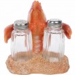 Service à condiments sel et poivre statue homard - 13 cm