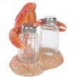 Service à condiments sel et poivre statue homard - 13 cm