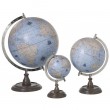 Mappemonde globe terrestre Sur Pied Bois fond bleu - 45.5 cm