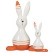 Statue en céramique lapin debout - 34 cm