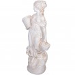 Statue en résine femme au panier jardinière - 135 cm