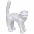 Statue en résine CHAT blanc - 45 cm