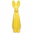 Statue en résine lapin jaune - 85 cm