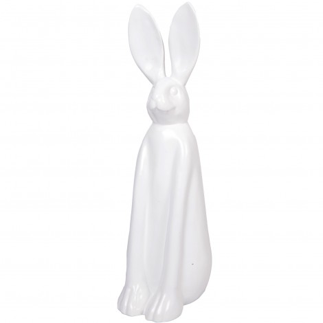 Statue en résine lapin blanc - 85 cm