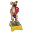 Automate manuel en fonte statue chien boxeur - 18 cm