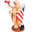 Stop-trottoir en résine homme hot-dog - 80 cm