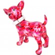 Tirelire en céramique chien chihuahua avec collier - Mania - 21 cm