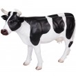 Statue vache résine noire et blanche XXL140 cm - 2