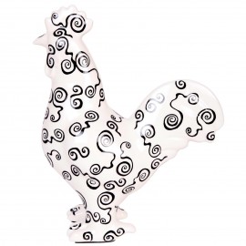 LTLCLZ Art Résine Sculpture Porcelaine Coq Bureau Céramique Poulet Placard  Décor Année De Naissance Cadeau Artisanat Ornement Accessoires : :  Cuisine et Maison