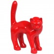 Statue en résine CHAT rouge - 45 cm