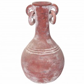 Cruche patine rouille en terre cuite - 35 cm