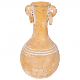Cruche patine ocre en terre cuite - 35 cm