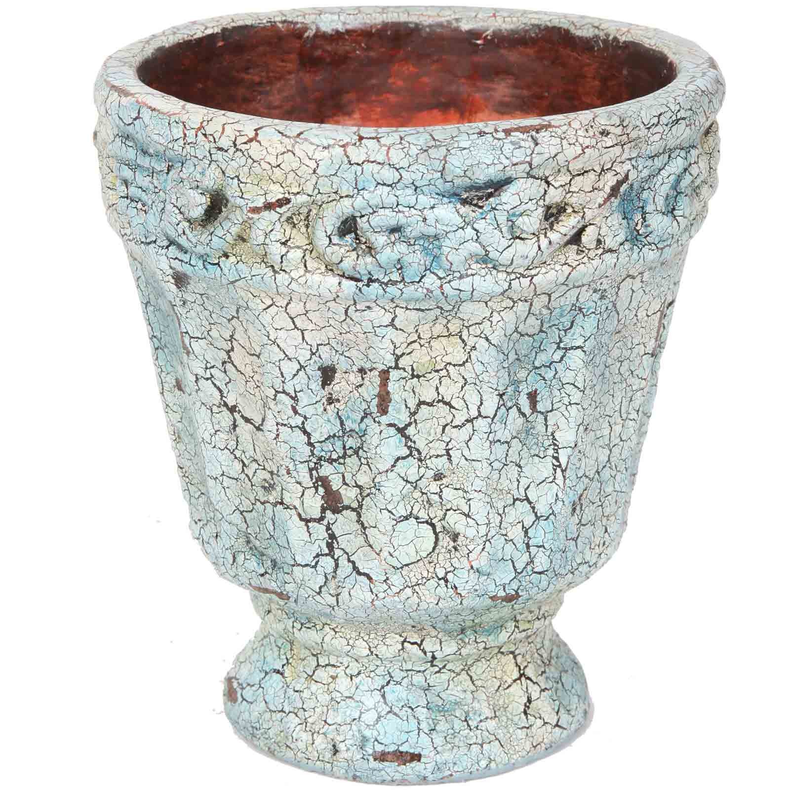 Grand vase en terre cuite et faïence craquelée - 30 cm | Prince Déc...