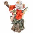 Statue en résine de Merlin chevauchant le dragon vert - 22 cm