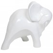 Statue en résine éléphant design blanc - Jacob - 80 cm